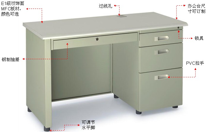 鋼制辦公臺(tái)
