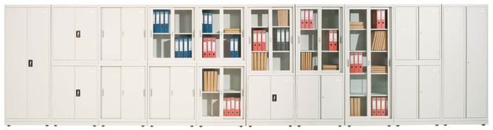 雙門全玻璃文件柜