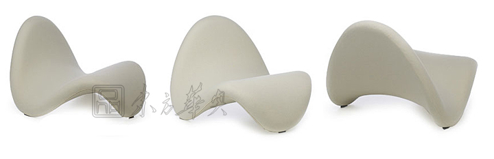 現代經典休閑椅|布面休閑椅|辦公家具|Pierre Paulin舌頭休閑椅